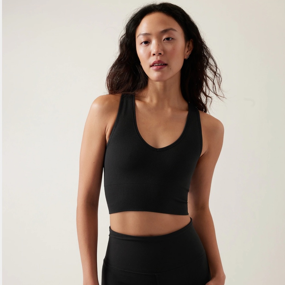 NWT Athleta Aurora Seamless Crop Rib Tank